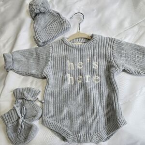 Baby boy announcement outfit